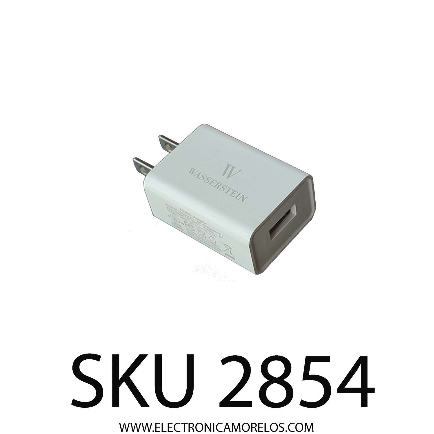 ADAPTADOR AC WASSERSTEIN / NUMERO DE PARTE MF-05202000SM1 / ENTRADA 100-240V AC / SALIDA: 5.2VDC- 2.0A 	